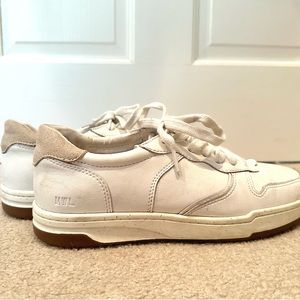 Madewell court sneakers in white leather. Women’s size 8.